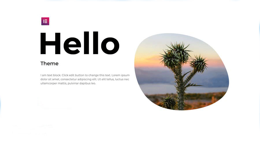 2. قالب Hello Elementor – سبک و مینیمال
